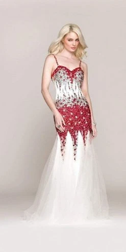 SCALA BG Haute - G3308 Dress In White And Red