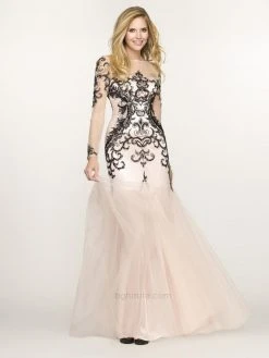 SCALA BG Haute - G3313 Dress In Black And Nude