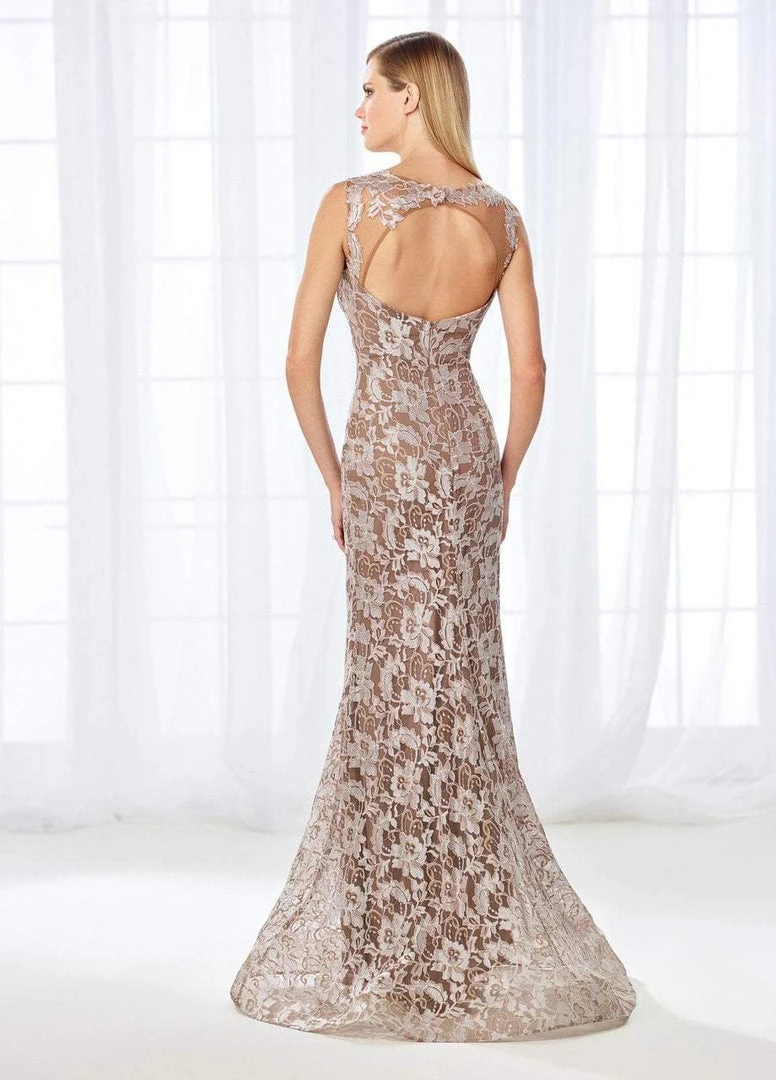 Cameron Blake By Mon Cheri Cameron Blake - 118671 Illusion Lace Bateau Evening Dress 7 Cameron Blake By Mon Cheri Cameron Blake - 118671 Illusion Lace Bateau Evening Dress