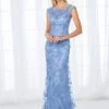 Cameron Blake By Mon Cheri Cameron Blake - 118676 Cap Sleeve Lace And Ribbonwork Evening Gown 2 Cameron Blake By Mon Cheri Cameron Blake - 118676 Cap Sleeve Lace And Ribbonwork Evening Gown