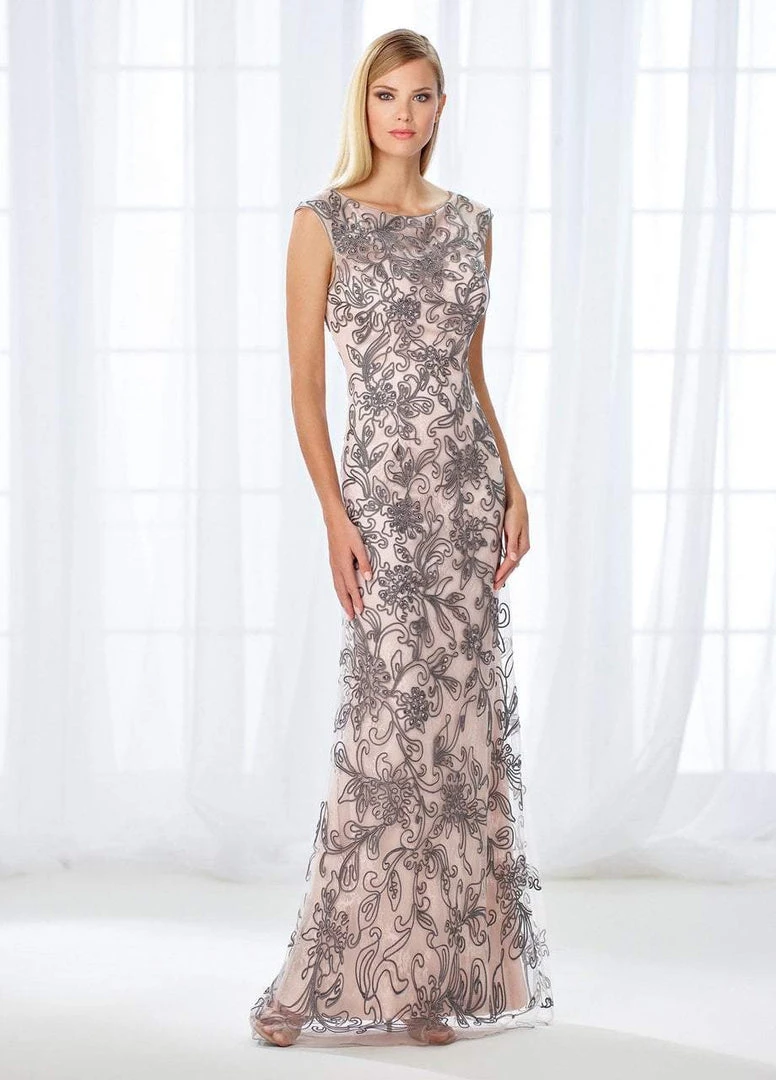 Cameron Blake By Mon Cheri Cameron Blake - 118676 Cap Sleeve Lace And Ribbonwork Evening Gown 6 Cameron Blake By Mon Cheri Cameron Blake - 118676 Cap Sleeve Lace And Ribbonwork Evening Gown