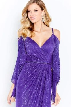 Cameron Blake By Mon Cheri - 120607W Embellished V-Neck Sheath Dress 18 Cameron Blake By Mon Cheri - 120607W Embellished V-Neck Sheath Dress