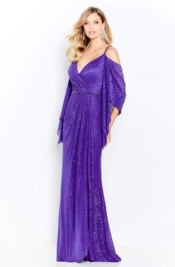 Cameron Blake By Mon Cheri - 120607W Embellished V-Neck Sheath Dress 14 Cameron Blake By Mon Cheri - 120607W Embellished V-Neck Sheath Dress