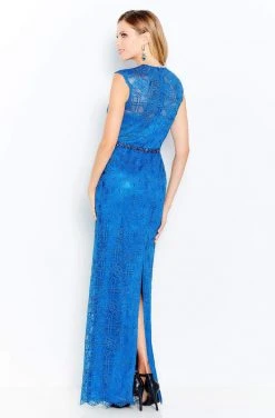 Cameron Blake By Mon Cheri - 120610 Stone Embellished Column Dress