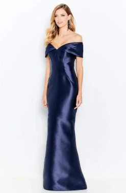 Cameron Blake By Mon Cheri - 120622W Off-Shoulder Mikado Trumpet Dress