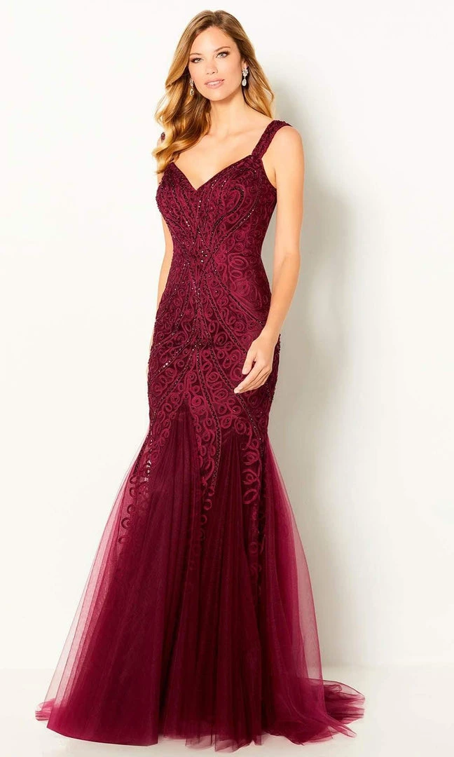 Cameron Blake By Mon Cheri - 220639 Beaded Soutache Trumpet Dress 3 Cameron Blake By Mon Cheri - 220639 Beaded Soutache Trumpet Dress