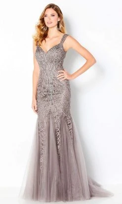 Cameron Blake By Mon Cheri - 220639 Beaded Soutache Trumpet Dress