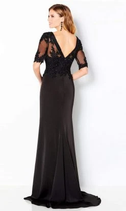 Cameron Blake By Mon Cheri - 220643 Beaded Applique Sheath Dress