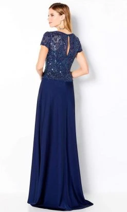 Cameron Blake By Mon Cheri - 220650 Short Sleeve Beaded A-Line Dress