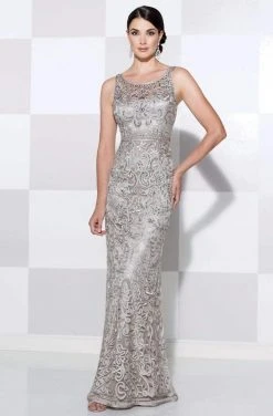 Cameron Blake By Mon Cheri - Bateau Neckline Long Evening Gown 115604