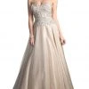 Cinderella Divine - Beaded Sweetheart Tulle A-line Evening Dress