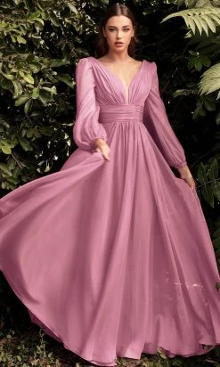 Cinderella Divine CD0192 - Bishop Sleeve Evening Dress 18 Cinderella Divine CD0192 - Bishop Sleeve Evening Dress