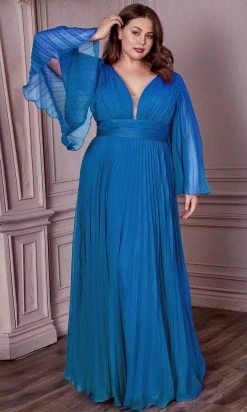 Cinderella Divine CD242C - Bell Sleeve Evening Gown