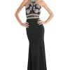 Cinderella Divine - CR754 Jewel Open Back Sheath Dress 1 Cinderella Divine - CR754 Jewel Open Back Sheath Dress