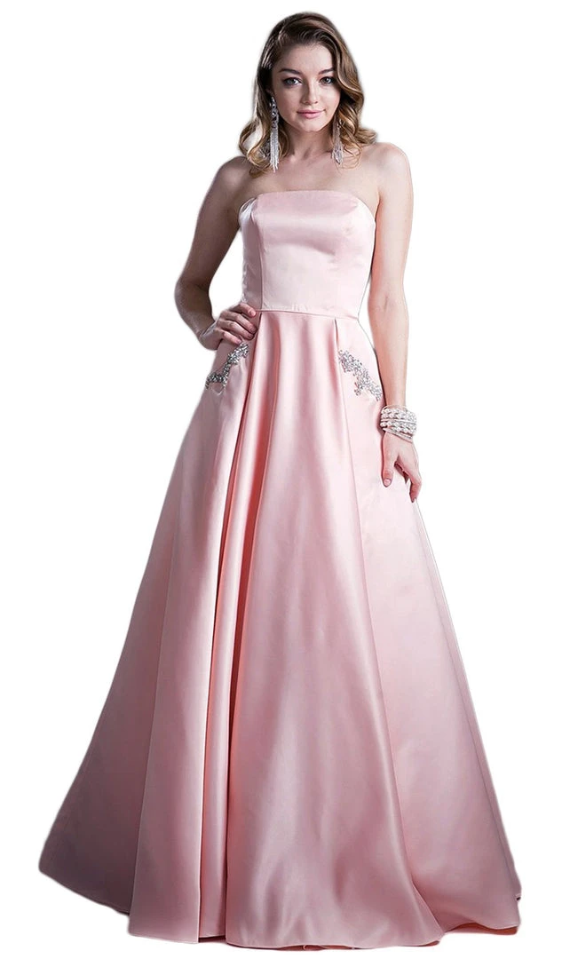 Cinderella Divine - Embellished Strapless A-line Evening Dress 9 Cinderella Divine - Embellished Strapless A-line Evening Dress