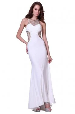 Cinderella Divine - JC3468 Beaded Stretch Sheath Dress