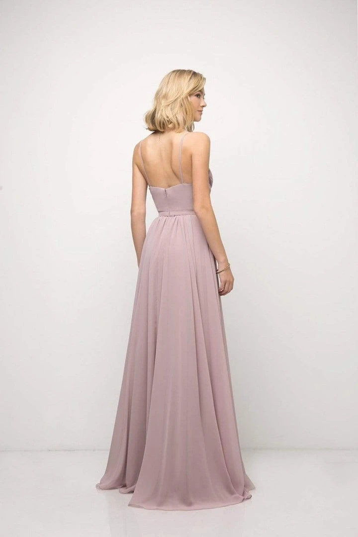 Cinderella Divine - UR136 Sleeveless Empire Waist Chiffon Dress 4 Cinderella Divine - UR136 Sleeveless Empire Waist Chiffon Dress