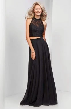 Clarisse - 3427 Two-Piece Lace Illusion A-Line Gown