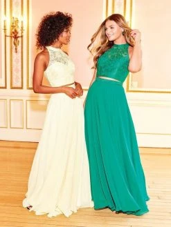 Clarisse - 3427 Two-Piece Lace Illusion Gown