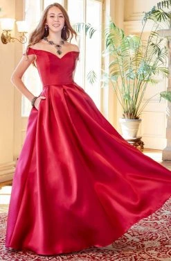 Clarisse - 3442 Off Shoulder Corset Mikado Ballgown 12 Clarisse - 3442 Off Shoulder Corset Mikado Ballgown