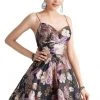 Clarisse - 3924 Floral Sweetheart A-Line Cocktail Dress