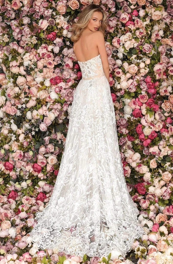 Clarisse - 5102 Strapless Lace Sweetheart Dress With Overskirt 4 Clarisse - 5102 Strapless Lace Sweetheart Dress With Overskirt