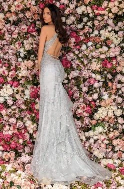 Clarisse - 5159 Embellished Halter Trumpet Dress 5 Clarisse - 5159 Embellished Halter Trumpet Dress