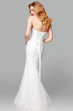 Clarisse - 600105 Embroidered Strapless Mermaid Gown