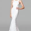 Clarisse - 600121 Sleeveless Lace Jewel Neck Mermaid Dress