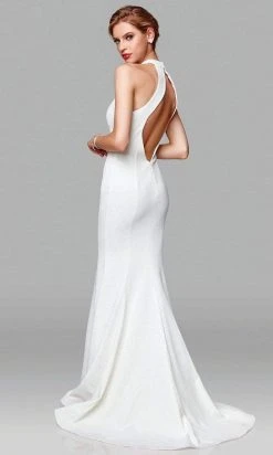 Clarisse - 600137 Sleeveless High Halter Mermaid Dress