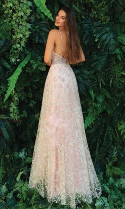 Clarisse - 810156 V-Neck Sequined Ballgown