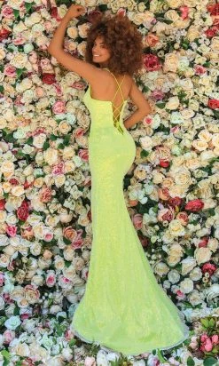 Clarisse - 810237 Sequin High Slit Gown