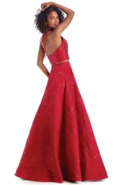 Clarisse - 8229 Two Piece Embroidered A-line Dress