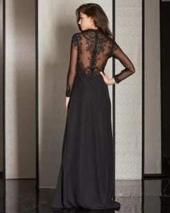 Clarisse - M6212 Embroidered Illusion Long Sleeve Gown 9 Clarisse - M6212 Embroidered Illusion Long Sleeve Gown