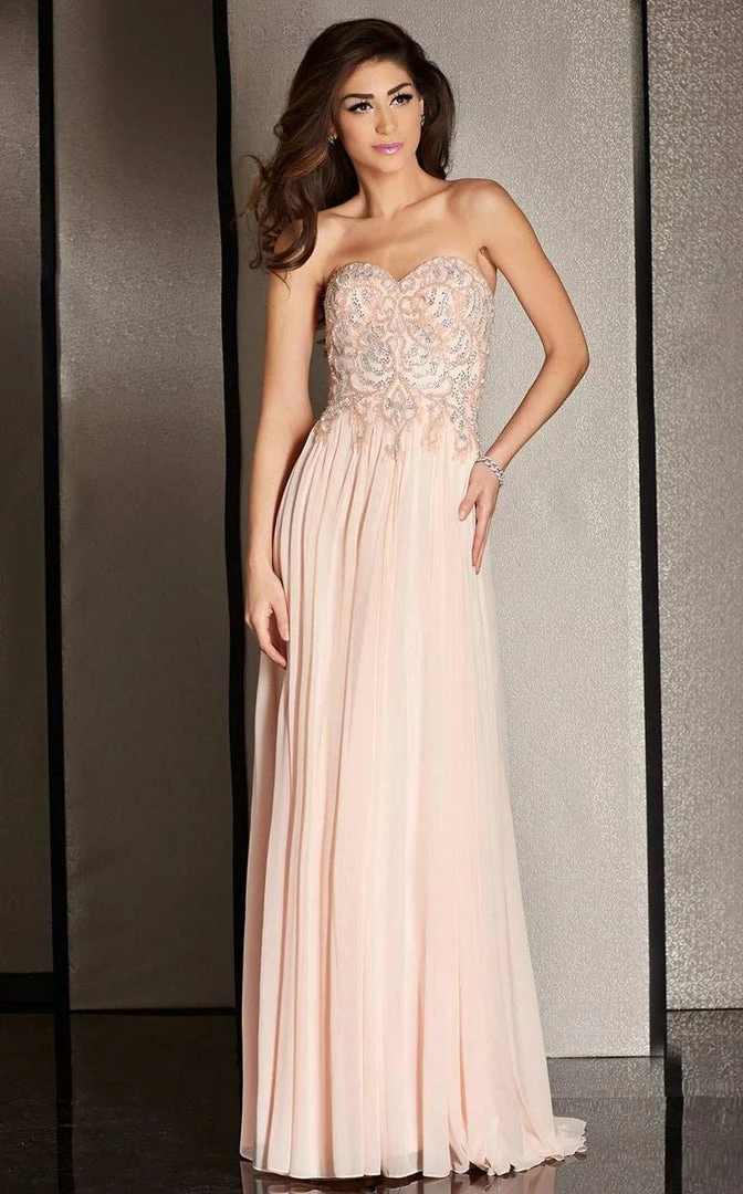 Clarisse - M6229 Embellished Sweetheart Column Dress 5 Clarisse - M6229 Embellished Sweetheart Column Dress