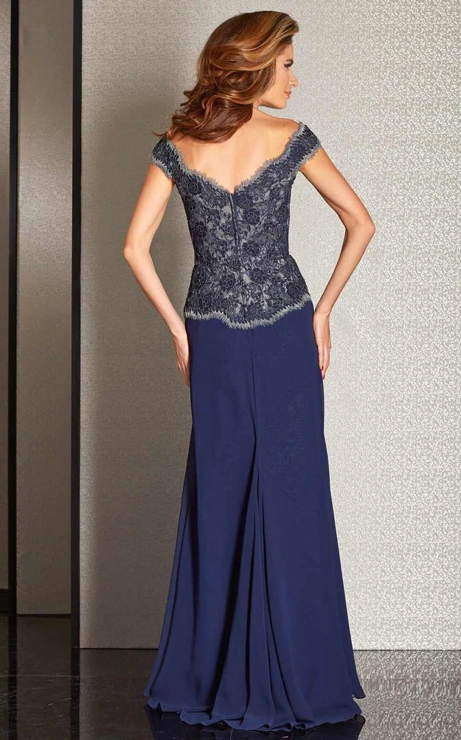 Clarisse - M6254 Off -Shoulder Floral Lace Gown 4 Clarisse - M6254 Off -Shoulder Floral Lace Gown