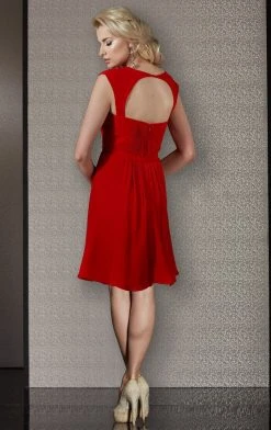 Clarisse - M6261 Ruched Sweetheart Flare Dress