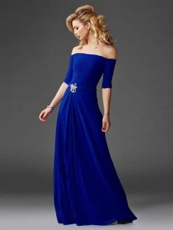 Clarisse - M6404 Quarter Sleeve Off-Shoulder Gown