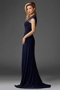 Clarisse - M6412 Embellished V Neck Evening Gown