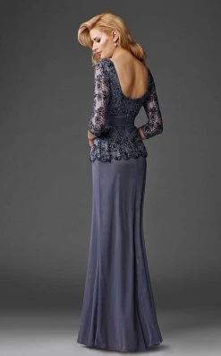 Clarisse - M6432 Quarter Length Sleeve Lace Gown