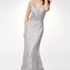 Clarisse - M6501 Adorned Lace Applique Long Sheath Gown 2 Clarisse - M6501 Adorned Lace Applique Long Sheath Gown