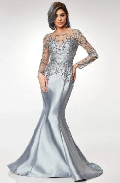 Clarisse - M6523 Embellished Illusion Bateau Mikado Mermaid Gown