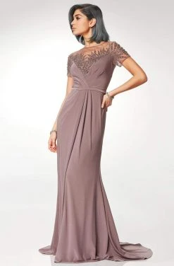 Clarisse - M6532 Illusion Neckline Gleaming Embellished Gown 6 Clarisse - M6532 Illusion Neckline Gleaming Embellished Gown