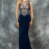 Colors Dress - 1710-1 Sleeveless Jersey Evening Gown 2 Colors Dress - 1710-1 Sleeveless Jersey Evening Gown