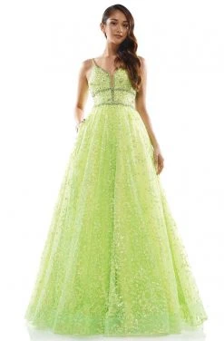 Colors Dress - 2288 Embellished Sweetheart Long Dress