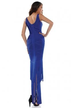 Colors Dress - 2349 Jersey Scoop Neck And Back Sheath Dress