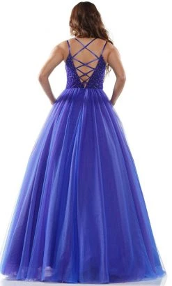 Colors Dress - 2382 Beaded Plunging Sweetheart Ballgown 9 Colors Dress - 2382 Beaded Plunging Sweetheart Ballgown