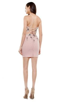 Colors Dress - 2521 Scoop Neck Short Dress 11 Colors Dress - 2521 Scoop Neck Short Dress