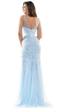 Colors Dress - 2651 Beaded Mesh High Slit Gown 11 Colors Dress - 2651 Beaded Mesh High Slit Gown