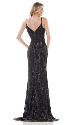 Colors Dress - 2659 Spaghetti Strap Sequin Gown